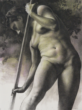 Daniel Ludwig: Woman with Pole, 2014