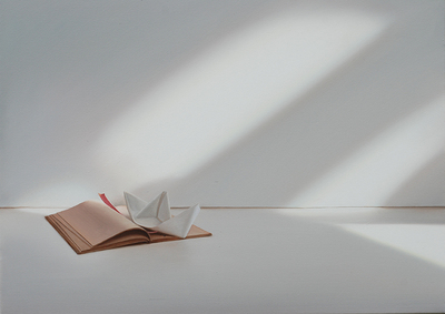 Edite Grinberga: Buch mit Papierschiffchen, 2015