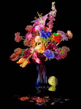 Josef Fischnaller: Neon Flowers, 2020