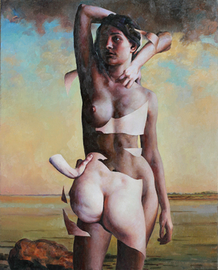 Daniel Ludwig: Woman Undressing by the Sea, 2012-2014