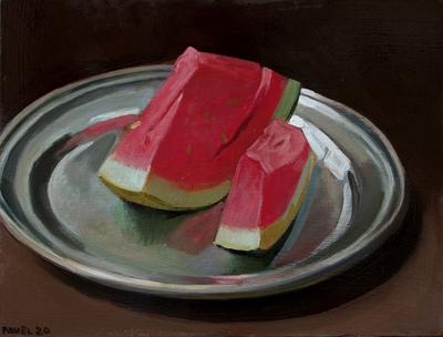 Pavel Feinstein: 2582 - Wassermelone auf Silbertablett, 2020