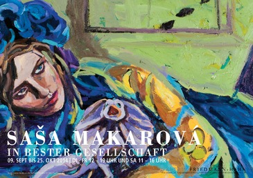 Saša Makarová: In bester Gesellschaft - Plakat zur Ausstellung
