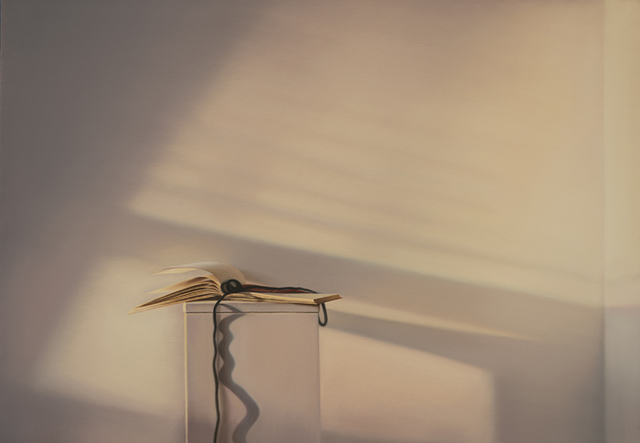 Abend mit offenem Buch