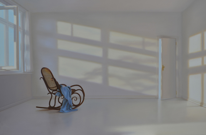 Atelier mit Schaukelstuhl