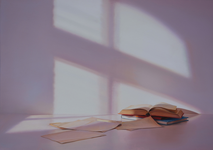 Bücher mit Papierblättern