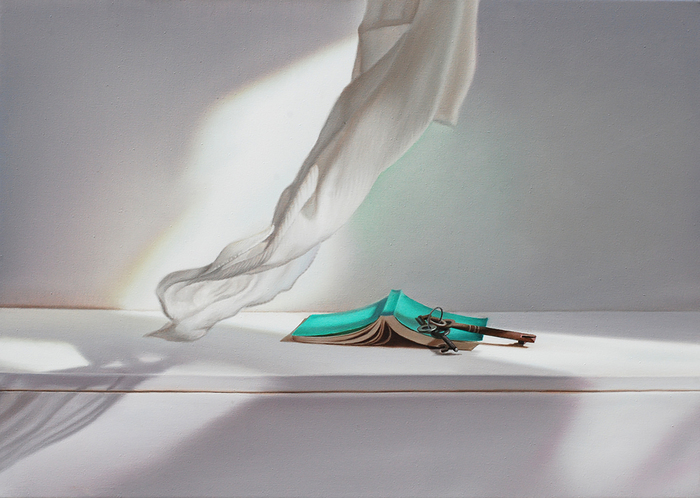 Grünes Buch mit Wind III