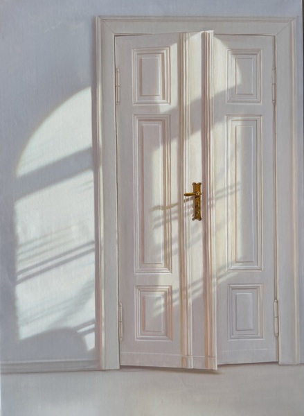 Weiße Tür