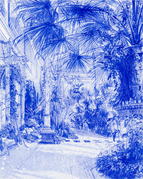 Mein Carl Blechen Das innere des Palmenhauses