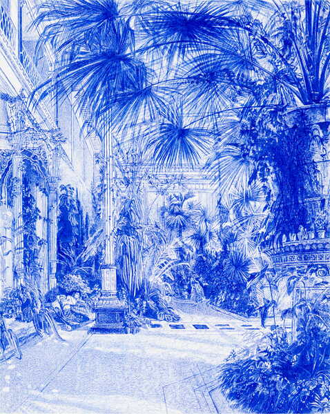 Mein Carl Blechen Das innere des Palmenhauses