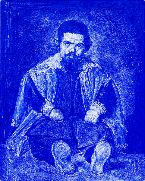 Mein Diego Velazques 'Bufon Don Sebastian de Morra' um 1645