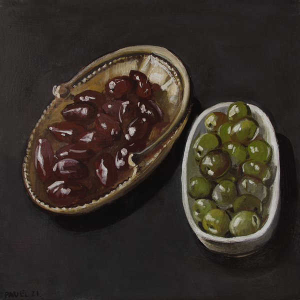 2700 - Porzellanschälchen mit Oliven