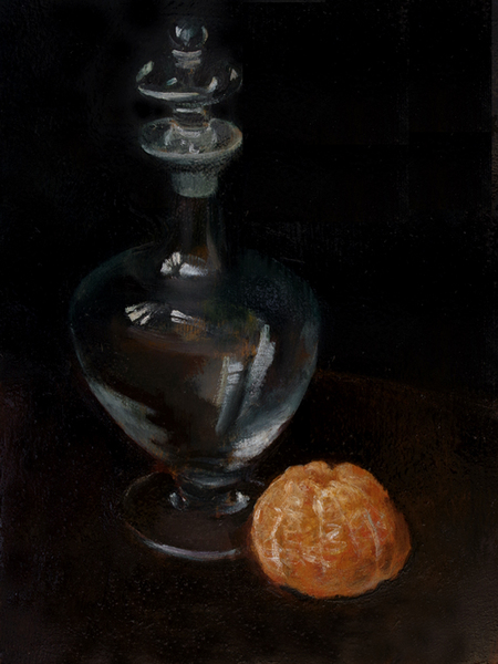 2807 - Glaskaraffe mit Mandarine