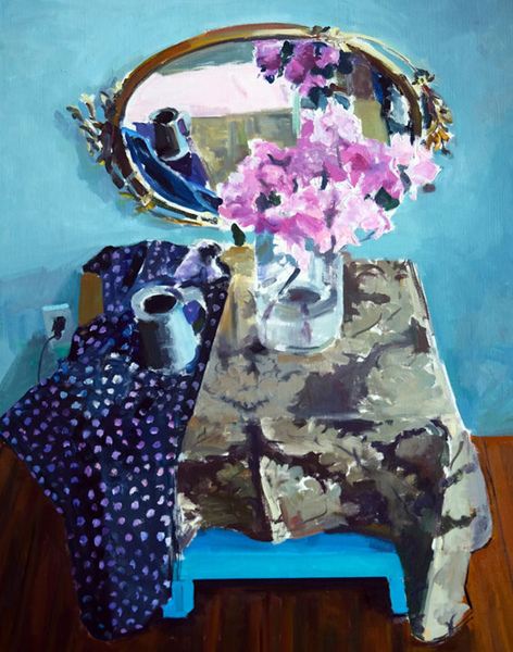 Oval Mirror - dots