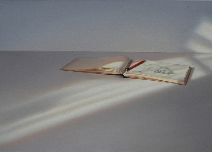 Skizzenbuch mit Kind