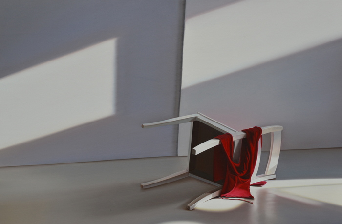 Stuhl mit Rot, liegend III