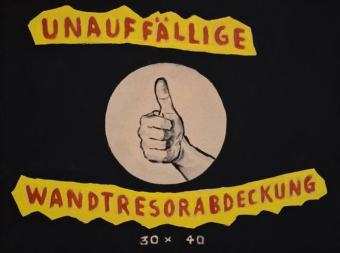 Unauffällige Wandtresorabdeckung