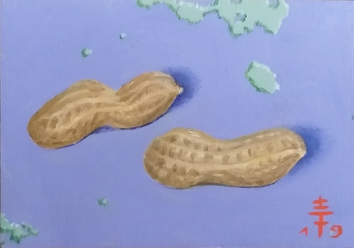 Zwei Erdnüsse