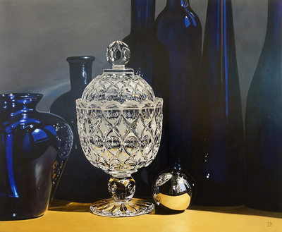 Thomas Kaemmerer: Kristall vor Blau, 2017