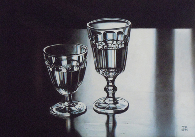 Thomas Kaemmerer: Zwei Gläser, 2015