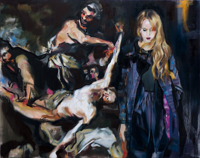Markus Fräger: Mädchen vor Bild, 2011