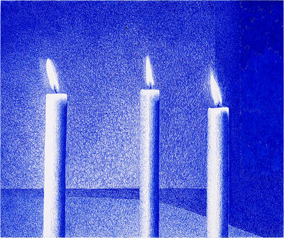 Jub Mönster: Mein Gerhard Richter 'Drei Kerzen' 1982, 2024