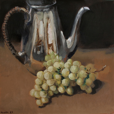Pavel Feinstein: 2851 - Wein mit silberner Kaffeekanne, 2022