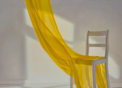 Edite Grinberga: Stuhl mit Gelb, 2024
