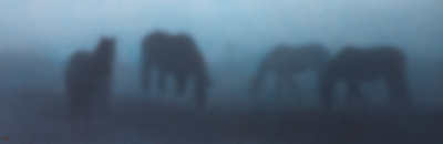 Nikolai Makarov: Pferde im Nebel, 2014