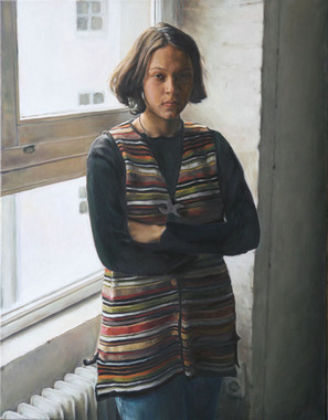 Christian Grosskopf: Sabrina  vor dem Fenster, 1995