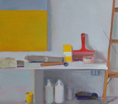 Donald Vaccino: Studio Corner (Yellow color card), 2015
