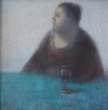 Thengis Rioni: Am Tisch, 2019