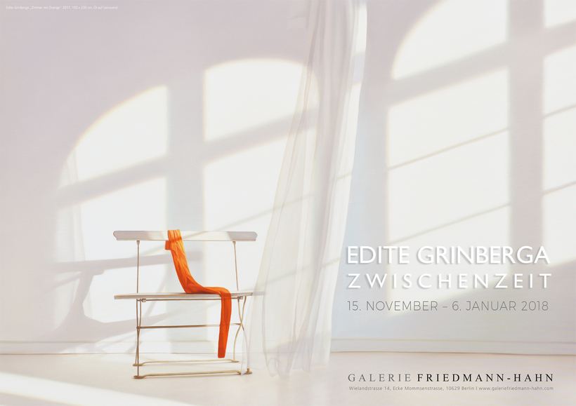 Edite Grinberga: Zwischenzeit  - Plakat zur Ausstellung