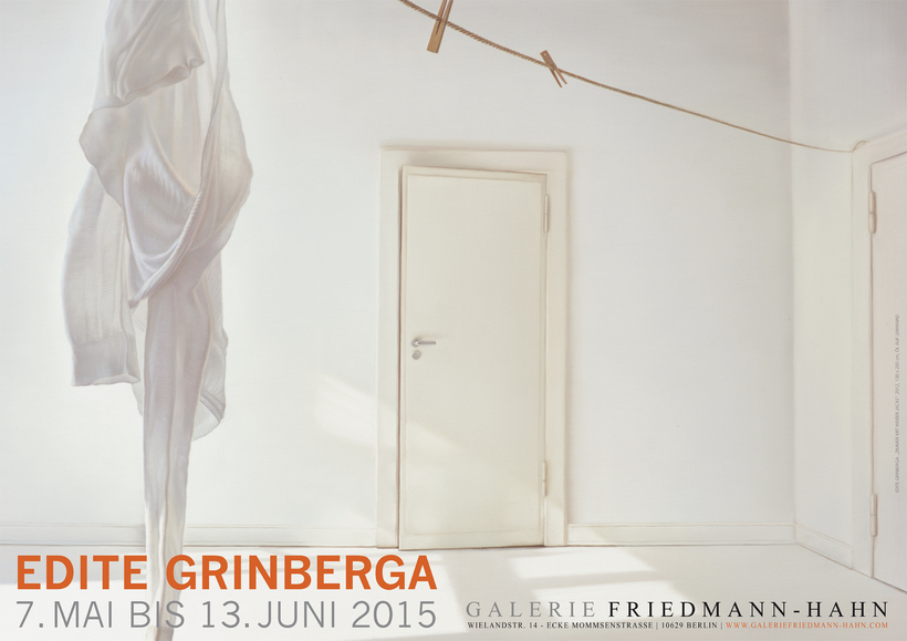 Edite Grinberga: Geteiltes Licht - Plakat zur Ausstellung