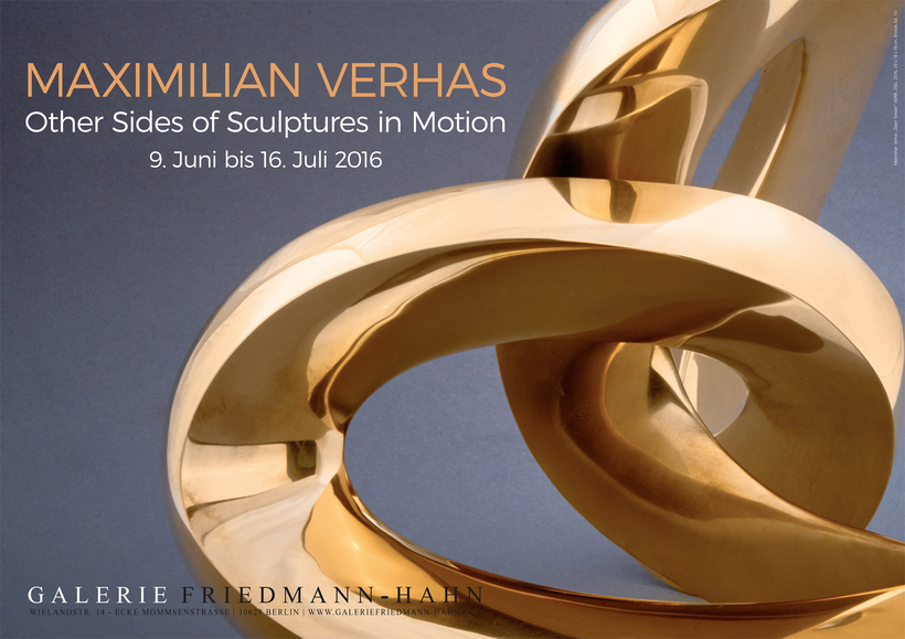 Maximilian Verhas: Other Sides of Sculptures in Motion - Plakat zur Ausstellung